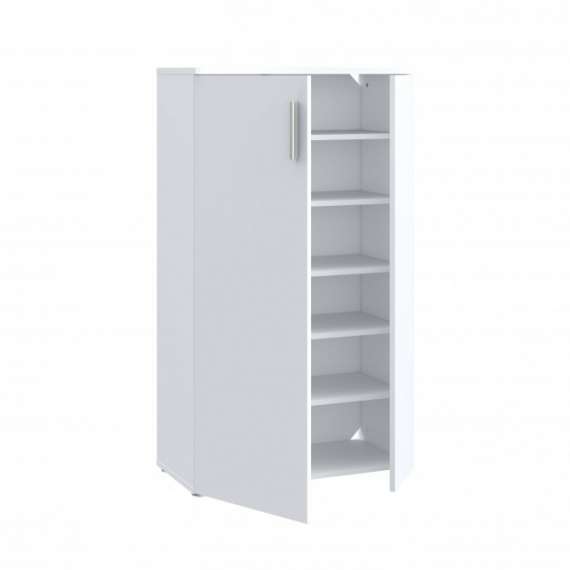 Skoskap Boots 69x120 cm - Hvit matt