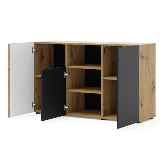 Skjenk Auris 135x82 cm - Spiler - 3 dører