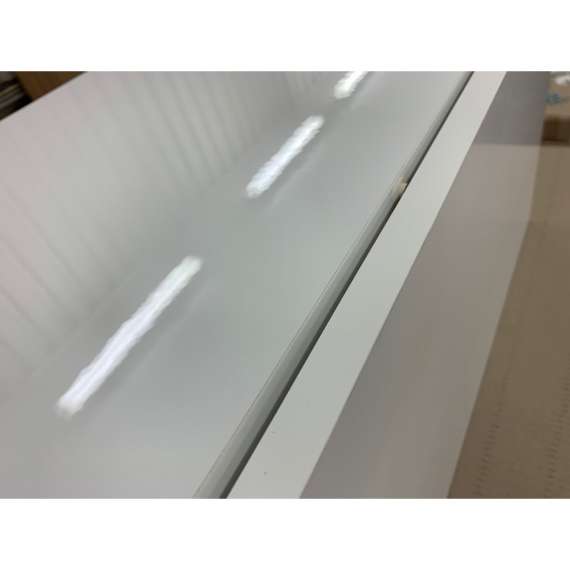 Tv-benk Vienno 150x50 cm - Hvit høyglans/Gull