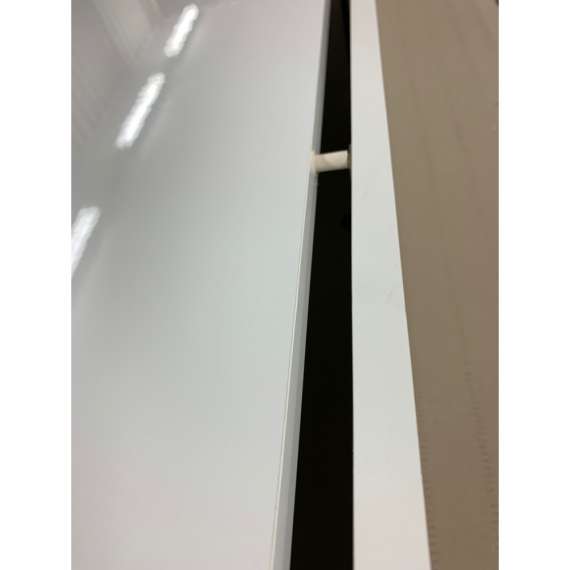 Tv-benk Vienno 200x50 cm - Hvit høyglans/Svart