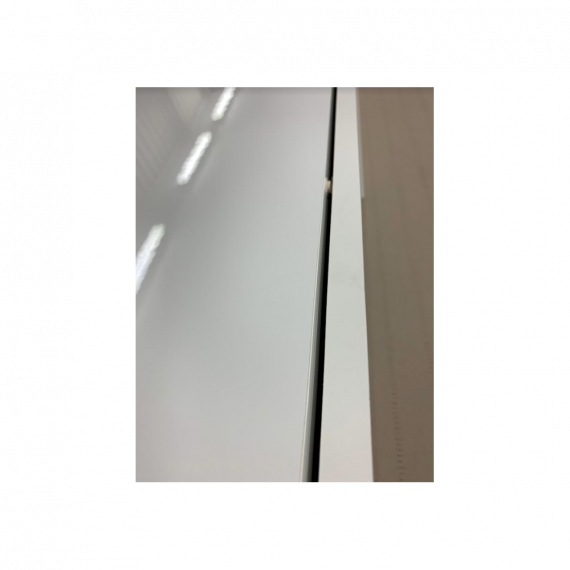 Tv-benk Slido 200x37 cm - Hvit høyglans - med hylle