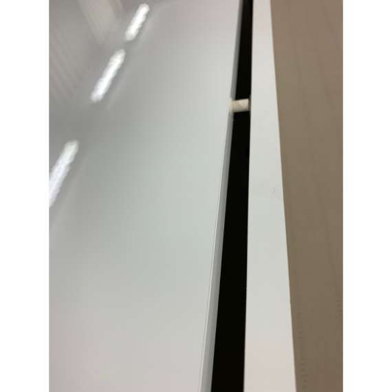 Tv-benk Slido 200x37 cm - Svart høyglans - med hyller