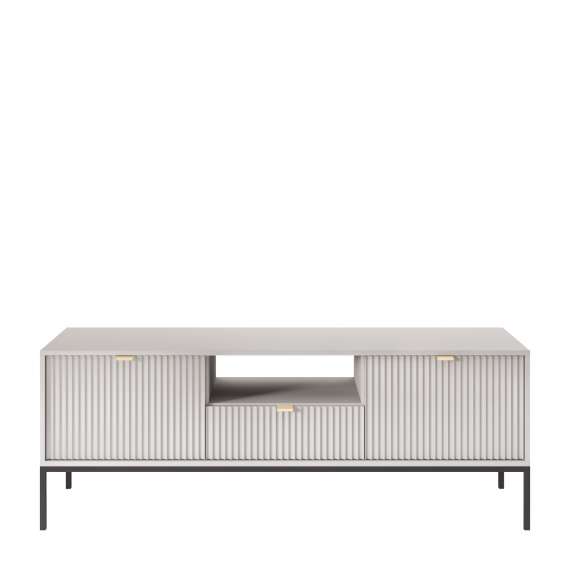 Tv-benk Nova 154x56 cm - Grå matt - Spiler