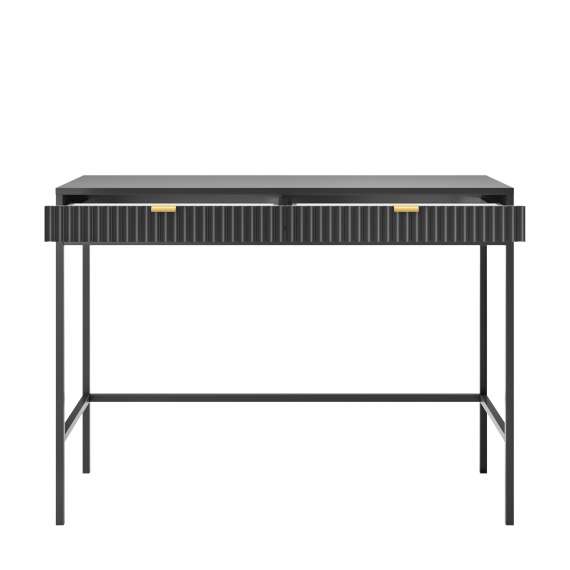 Toalettbord Nova 104x78 cm - Svart matt - Spiler - med skuff