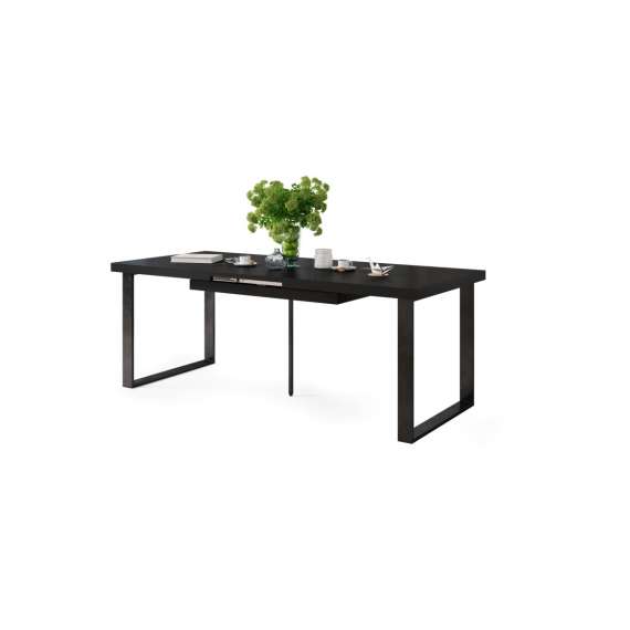 Spisebord Avari 120-270 cm - svart matt - metall ben