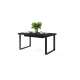 Spisebord Avari 120-270 cm - svart matt - metall ben