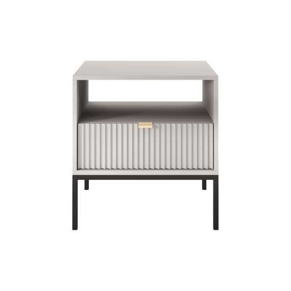 Nattbord Nova 54x56 cm - Grå matt - Spiler