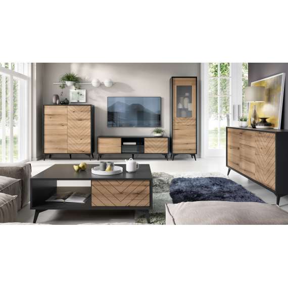 Skjenk Diamea 154x77 cm - Svart - Trelook