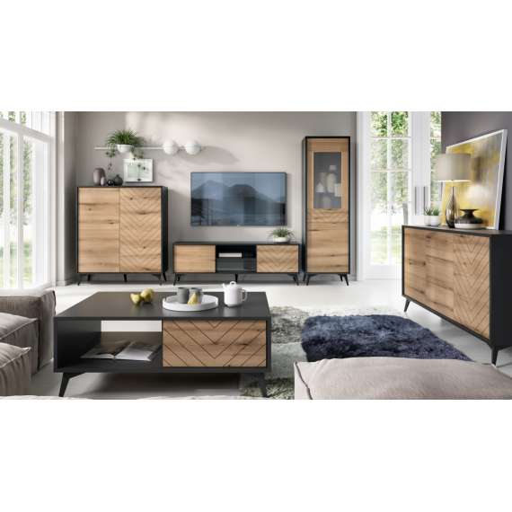 Skjenk Diamea 154x77 cm - Svart - Trelook