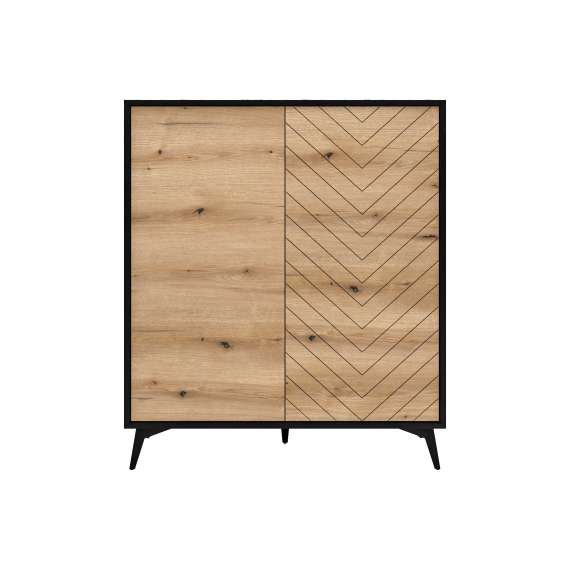 Skjenk Diamea 104x119 cm - Svart - Trelook