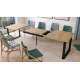 Spisebord Avari 120-270 cm - eik craft - metallben