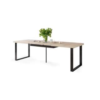 Spisebord Avari 120-270 cm - eik sonoma - metall bein