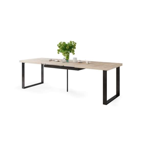 Spisebord Avari 120-270 cm - eik sonoma - metall bein