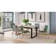 Spisebord Avari 120-270 cm - eik sonoma - metall bein