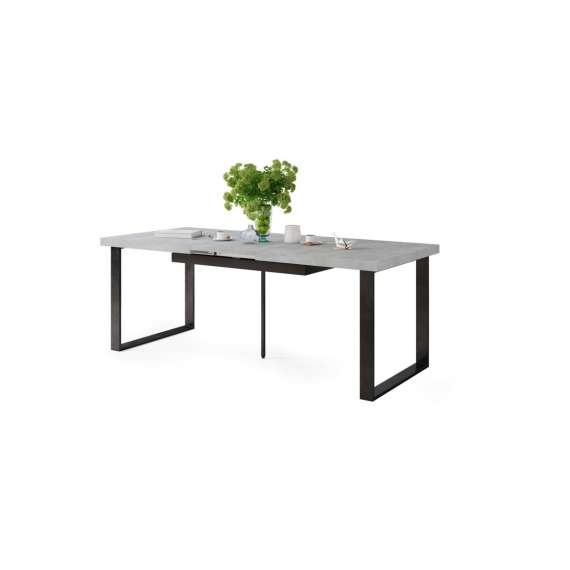 Spisebord Avari 120-270 cm - betong - metall bein