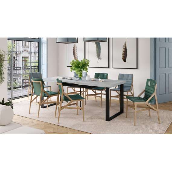 Spisebord Avari 120-270 cm - betong