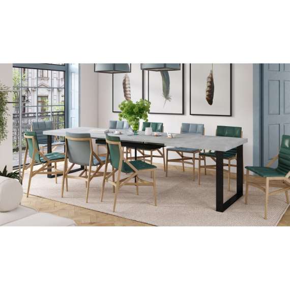 Spisebord Avari 120-270 cm - betong