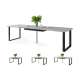Spisebord Avari 120-270 cm - betong - metall bein