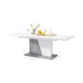 Spisebord Noblo 160-218 cm - Betong - Hvit