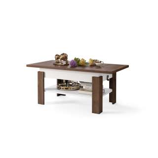 Sofabord Rio130x55/67 cm - Justerbar høyde - Justerbart stuebord