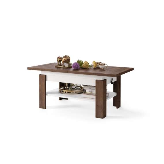 Sofabord Rio130x55/67 cm - Justerbar høyde - Justerbart stuebord