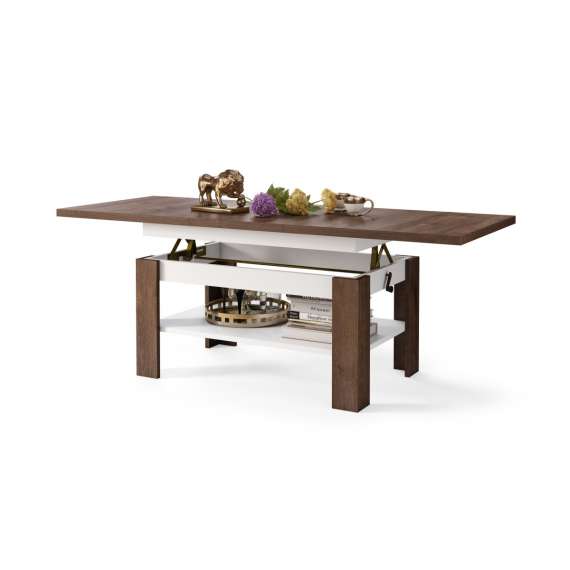 Sofabord Rio130x55/67 cm - Justerbar høyde - Justerbart stuebord