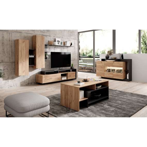 Sofabord Arina 120x53 cm  - Trelook - Antrasitt