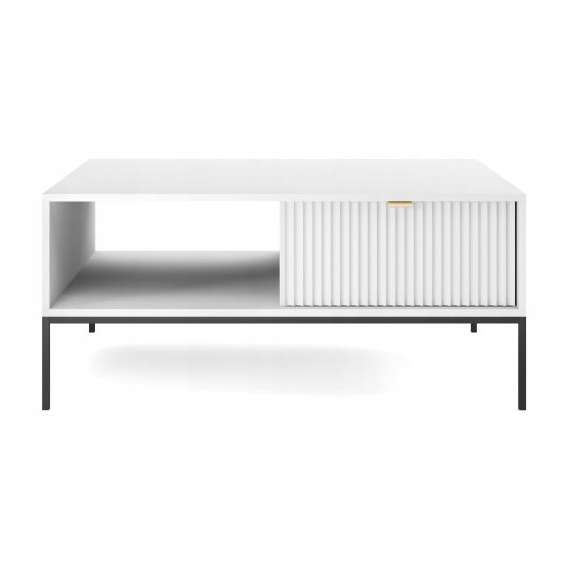 Stuebord Nova 104x46 cm - Hvit matt - Spiler