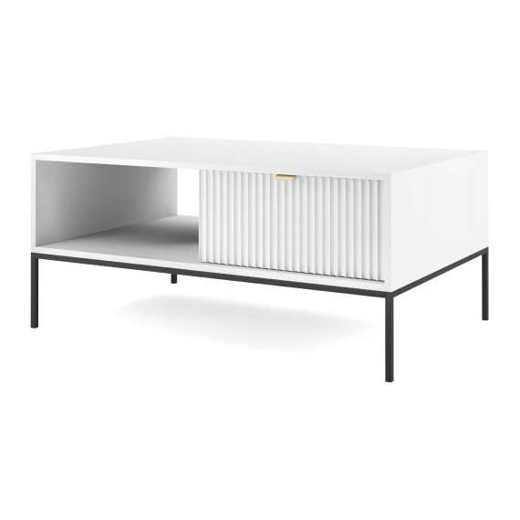 Stuebord Nova 104x46 cm - Hvit matt - Spiler