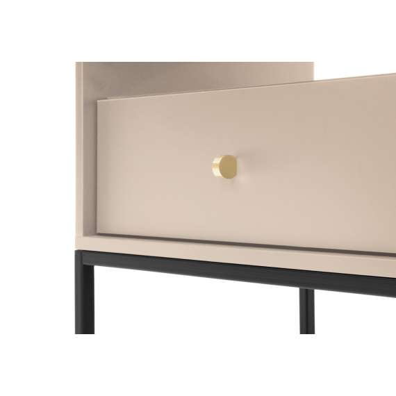 TV-benk Mono 154x56 cm - Beige - 1 skuff - 2 dører