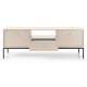 TV-benk Mono 154x56 cm - Beige - 1 skuff - 2 dører