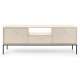 TV-benk Mono 154x56 cm - Beige - 1 skuff - 2 dører