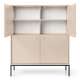 Skjenk Mono 104x125 cm - Beige - 4 dører