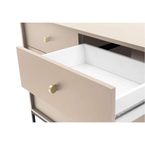 Skjenk Mono 104x83 cm - Beige - 2 skuffer - 2 dører