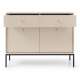 Skjenk Mono 104x83 cm - Beige - 2 skuffer - 2 dører