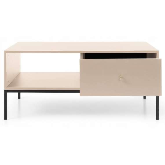 Sofabord Mono 104x46 cm - Beige - 2 skuffer
