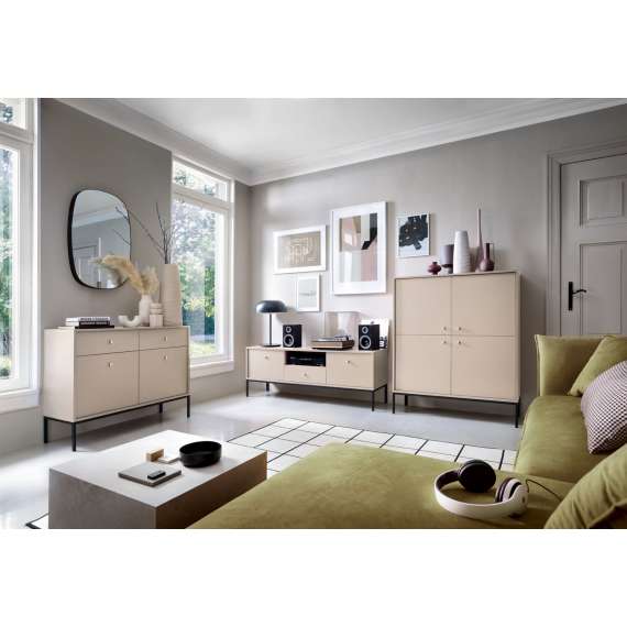 Sofabord Mono 104x46 cm - Beige - 2 skuffer