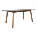 Spisebord Forn 140-180 cm - Eik - Svart matt