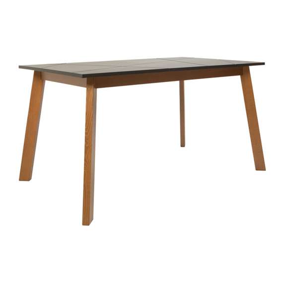 Spisebord Forn 140-180 cm - Eik - Svart matt