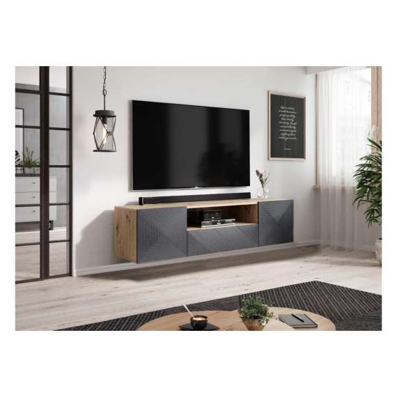 Tv-benk Ash 167x45 cm - Vegghengt