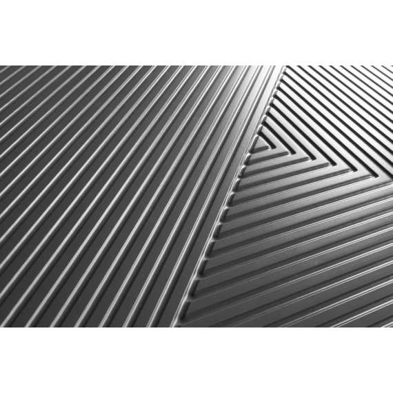 Tv-benk Ash 200x56 cm - 5 dører - med metallramme