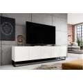 Tv-benk Ash 200x56 cm - 5 dører - med metallramme