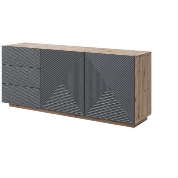 Skjenk Ash 167x71 cm - 3 dører