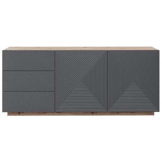 Skjenk Ash 167x71 cm - 3 dører