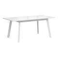Spisebord Forn 140-180 cm - Hvit høyglans