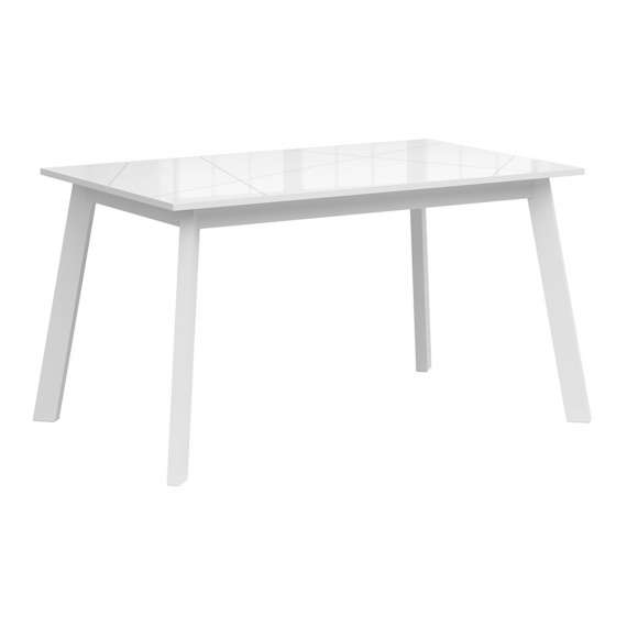 Spisebord Forn 140-180 cm - Hvit høyglans