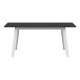 Spisebord Forn 140-180 cm - Hvit - Svart