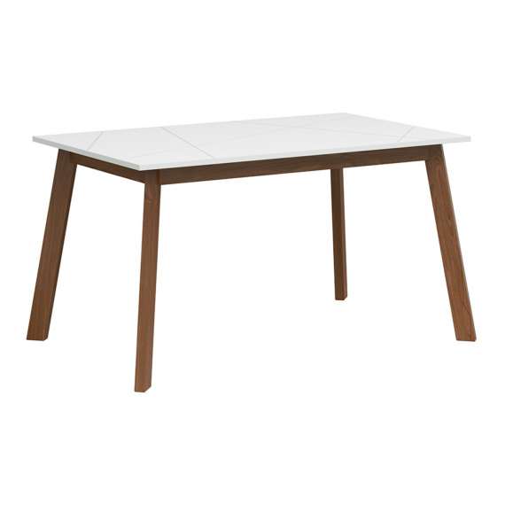 Spisebord Forn 140-180 cm - Hvit - Eik