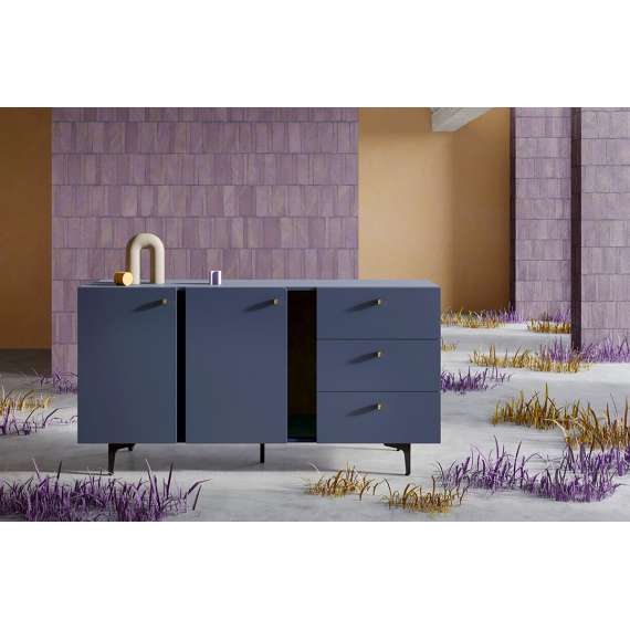 Skjenk Colours 160x84 cm - 2 dører - 3 skuffer