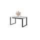 Spisebord Avari 140-290 cm - hvit matt - metallben